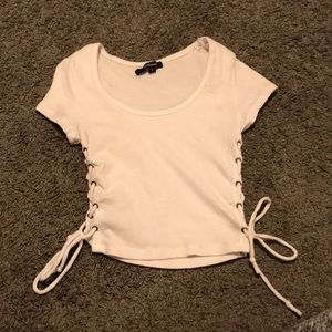 charlotte Russe tied crop top